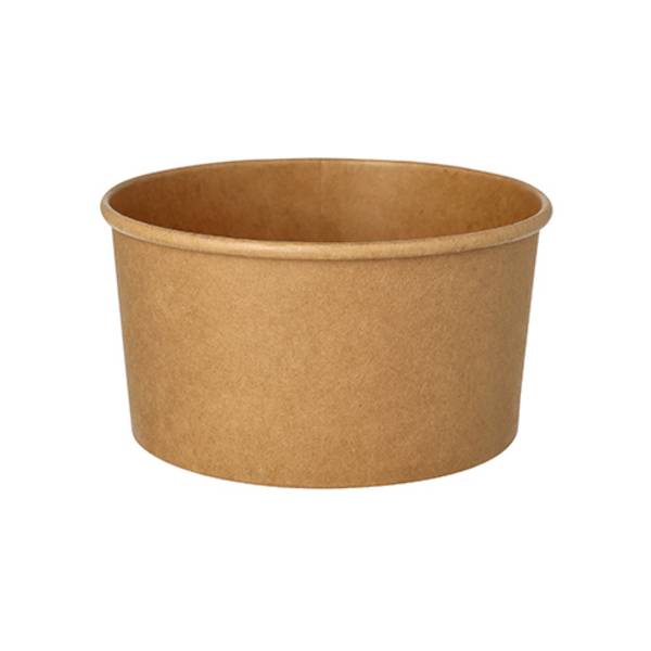 50 Salatschalen, Pappe rund 1000 ml Ø 15 cm · 7,5 cm braun