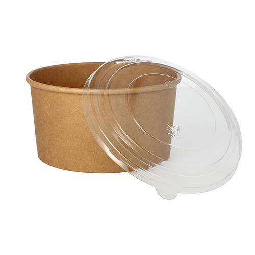 50 Salatschalen, Pappe rund 1000 ml Ø 15 cm · 7,5 cm braun-2