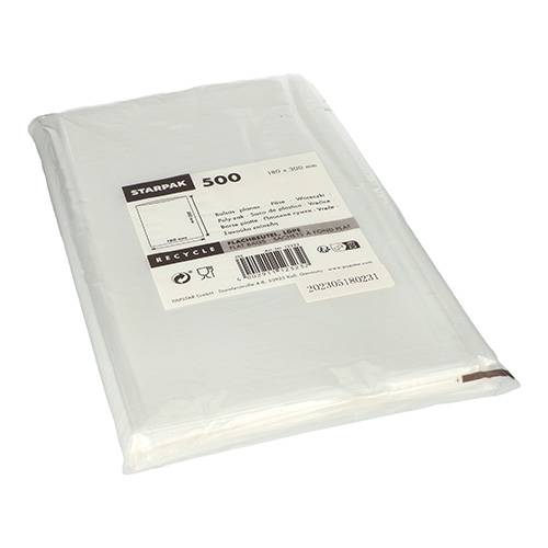 500 Flachbeutel, LDPE 30 cm x 18 cm transparent-0