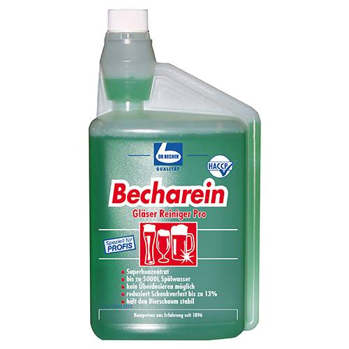 "Dr. Becher" Becharein Gläserreiniger Pro 1 l grün in Dosierflasche-0