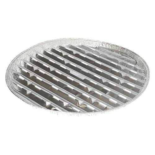 5 Grillschalen, Alu rund Ø 34 cm · 2 cm-2