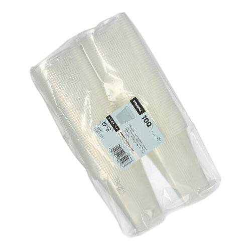 100 Verpackungsbecher, PP eckig 500 ml 10,1 cm x 8,1 cm x 10,8 cm transparent-1