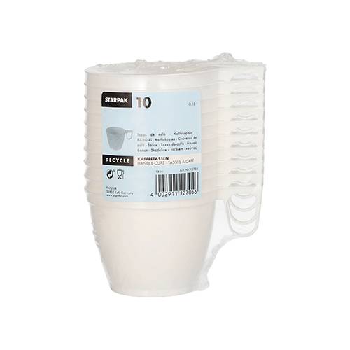 10 Kaffeetassen, PS 0,18 l Ø 7,8 cm · 6 cm weiss-2