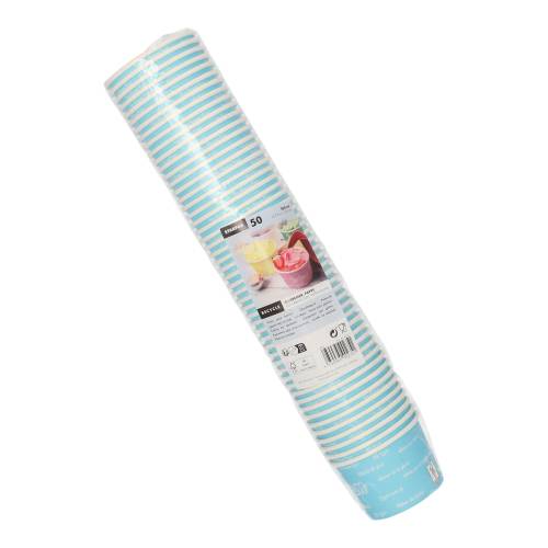 50 Eisbecher, Pappe 100 ml Ø 7,5 cm · 4,9 cm blau "Icelove"-1