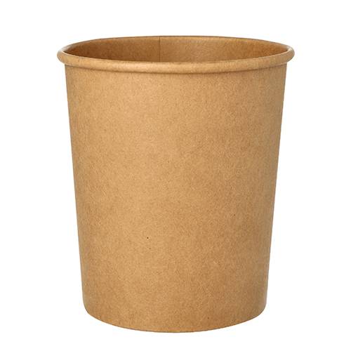 25 Suppenbecher, Pappe 940 ml Ø 11,5 cm · 13 cm braun-0