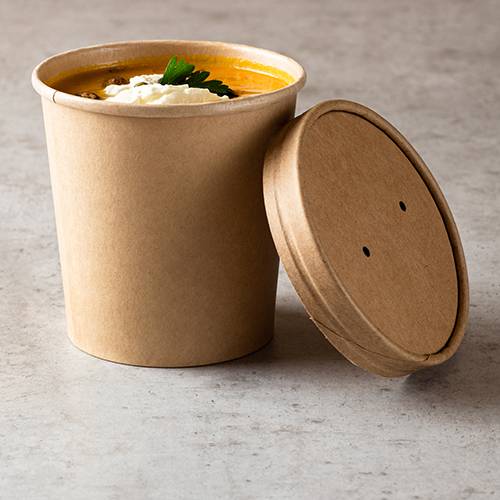 25 Suppenbecher, Pappe 940 ml Ø 11,5 cm · 13 cm braun-1