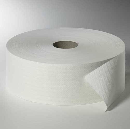 6 Rollen Toilettenpapier, 2-lagiges Tissue Ø 26,5 cm · 420 m x 10 cm weiss "Maxi Rollen" Großrolle-0