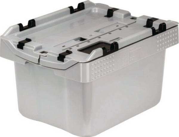 Batteriesammelbox L300xB400xH240mm m.spezieller Einwurföffnungstapelbar 16l CEMO