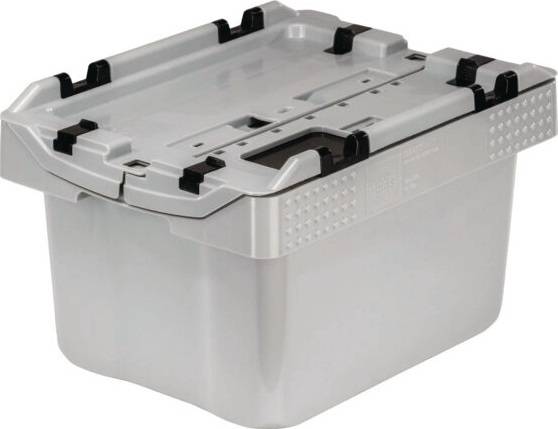 Batteriesammelbox L300xB400xH240mm m.spezieller Einwurföffnungstapelbar 16l CEMO-0