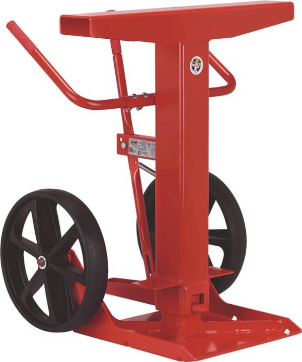 Verladestütze DVS2 Trgf.40 t fahrb.Bereich 900-1022mm rot L670xB760xH900-1022mm