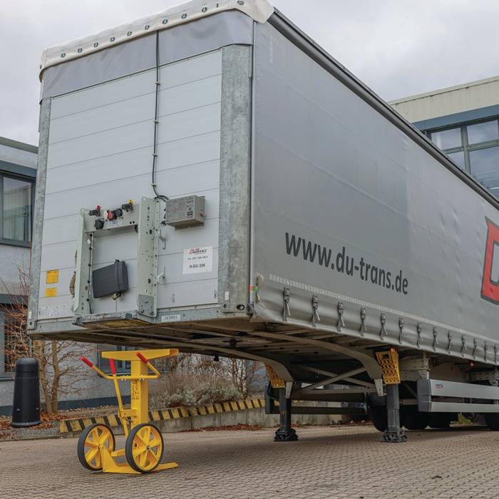 Verladestütze DVS2 Trgf.40 t fahrb.Bereich 900-1022mm rot L670xB760xH900-1022mm-1