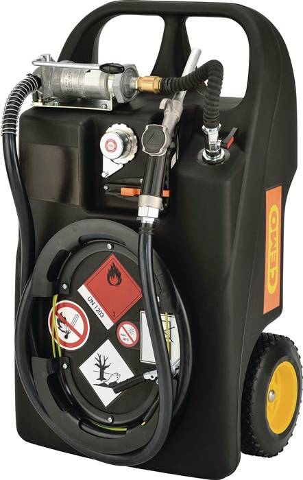 Kraftstofftrolley 60l H900xB530xL380mm m.Handpumpe u.Zapfpistole CEMO-0