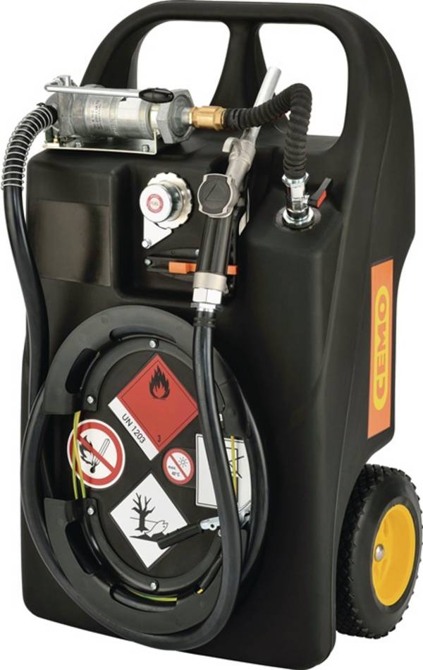 Kraftstofftrolley 60l H900xB530xL380mm m.Handpumpe u.Zapfpistole CEMO