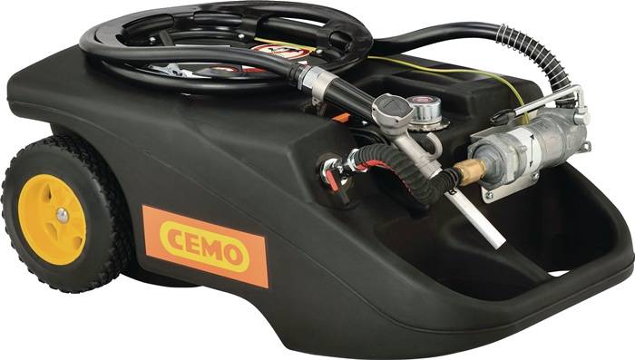 Kraftstofftrolley 60l H900xB530xL380mm m.Handpumpe u.Zapfpistole CEMO-2