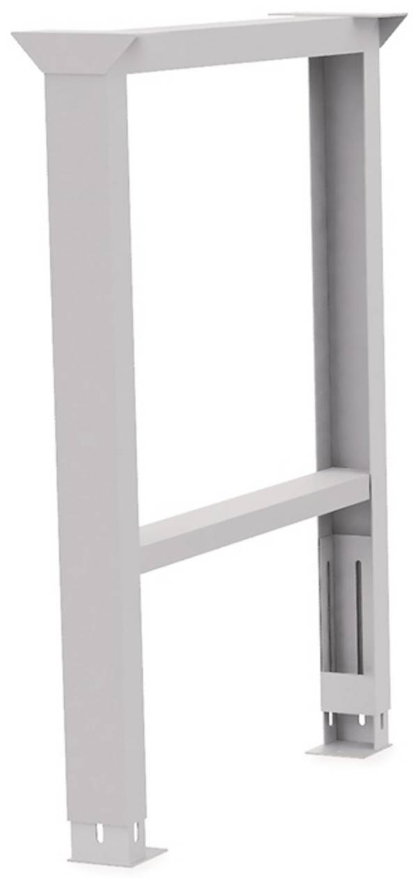 Werkbankfuß verstellb.H719-1019xB150mm lichtgrau BEDRUNKA+HIRTH