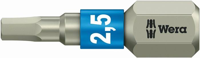Bit 3840/1 TS 1/4 Zoll 2,5mm L.25mm i6-KT.i6-KT.2,5mm WERA-0