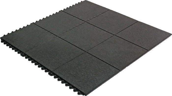 Arbeitsplatzmatte YOGA SOLID Oil schwarz B90xT90 cm-0