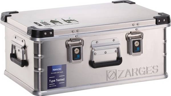 Aluminiumbox Akku-Storagebox L600xB400xH240mm 20l feuerfeste Innenausstattung