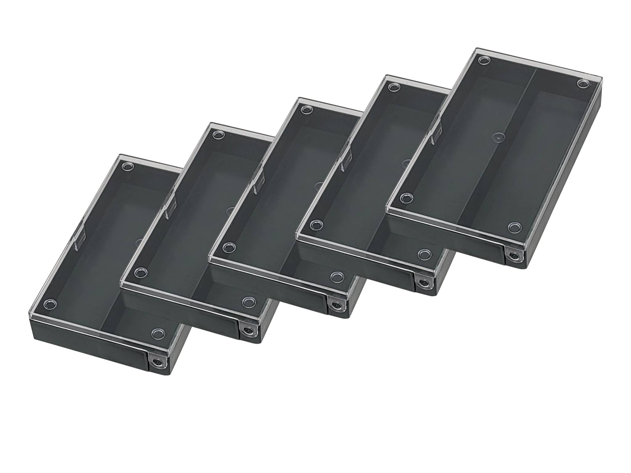5x Hüfner Dübel Sortimentskasten (L x B x H) 164 x 31 x 101 mm Anzahl Fächer: 2 feste Unterteilung-0