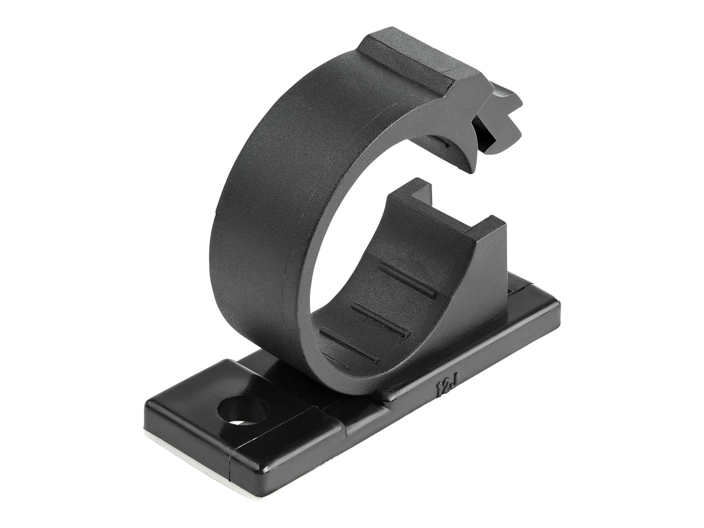 StarTech.com 100 Selbstklebende Kabelklemmen Groß - PC Kabelmanagement/Kabelhalterung - Kabel-1