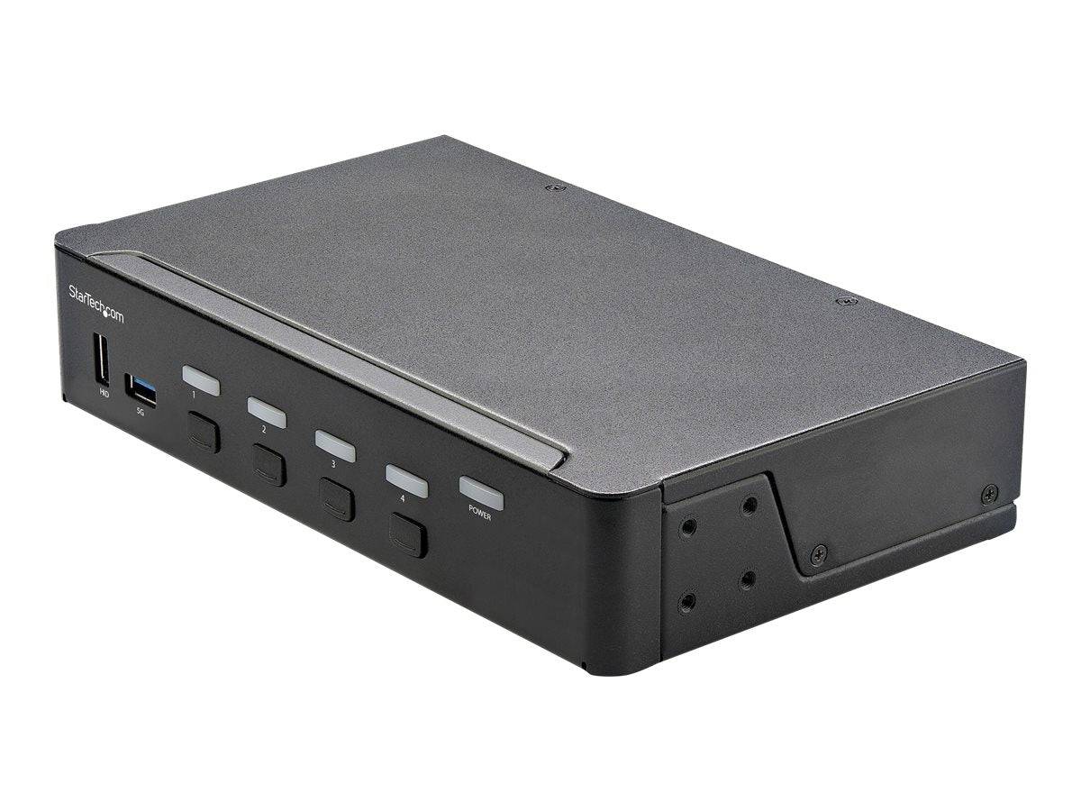 StarTech.com 4 Port HDMI KVM Switch - Einzelmonitor 4K 60Hz Ultra HD HDR - HDMI-0