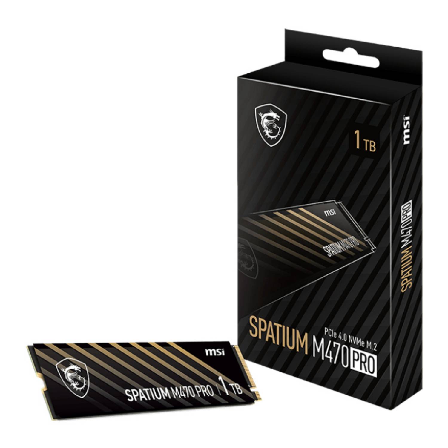 MSI SPATIUM M470 PRO SSD 1 TB intern M.2 2280 PCIe 4.0 x4 NVMe-1