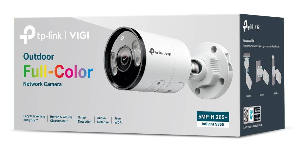 TP-LINK VIGI InSight S355 V1 - Netzwerk-Überwachungskamera - Kugel - Außenbereich - wasserfest - Farbe (Tag&Nacht)-3