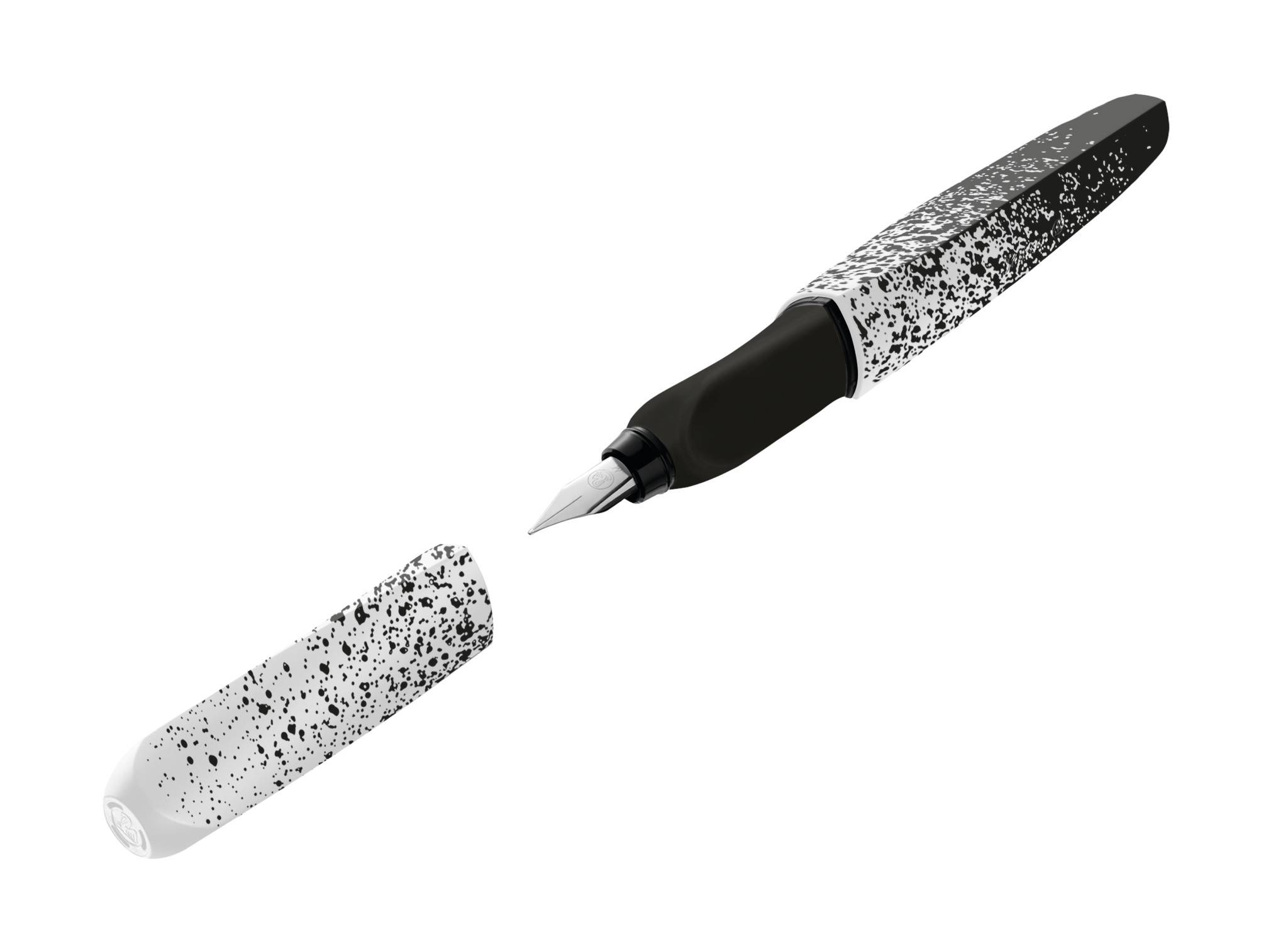 Pelikan 826174, Schwarz, Weiß, Kartuschenfüllsystem, Blau, Edelstahl, Beidhändig, 1 Stück(e)-2