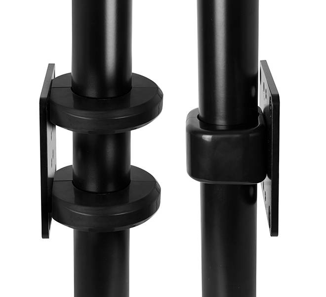 B-TECH BT8390, Basis, Schwarz, Stahl, Wand, 140 mm, 5 mm-1