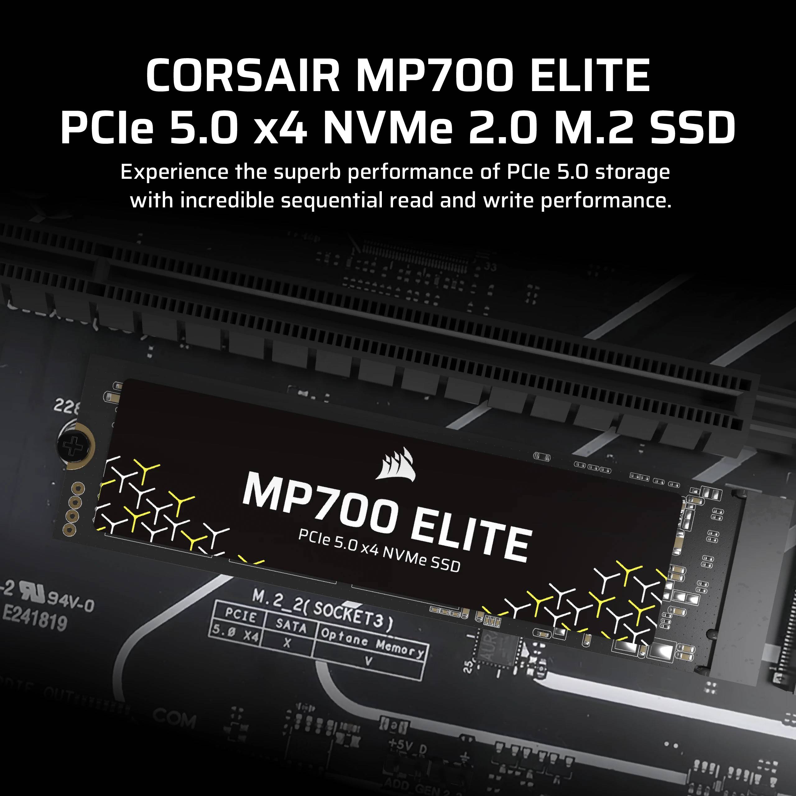 CORSAIR MP700 ELITE - SSD - 2 TB - intern - M.2 2280 - PCI Express 5.0 x4 (NVMe)-1