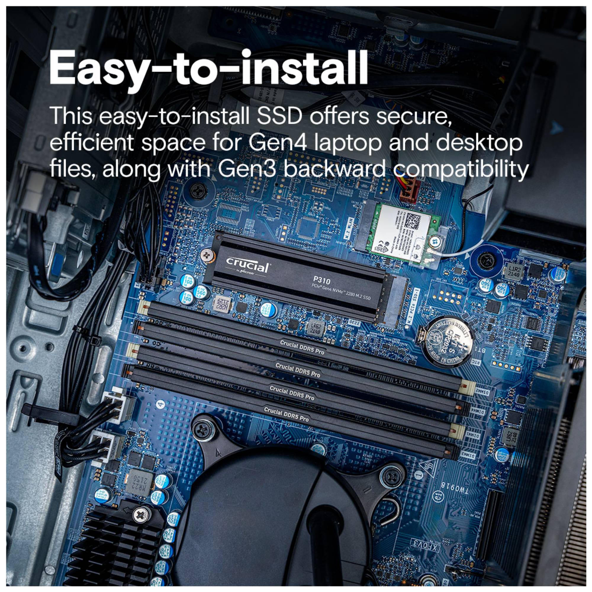 Crucial P310 - SSD - 1 TB - intern - M.2 2280 - PCIe 4.0 x4 (NVMe)-2