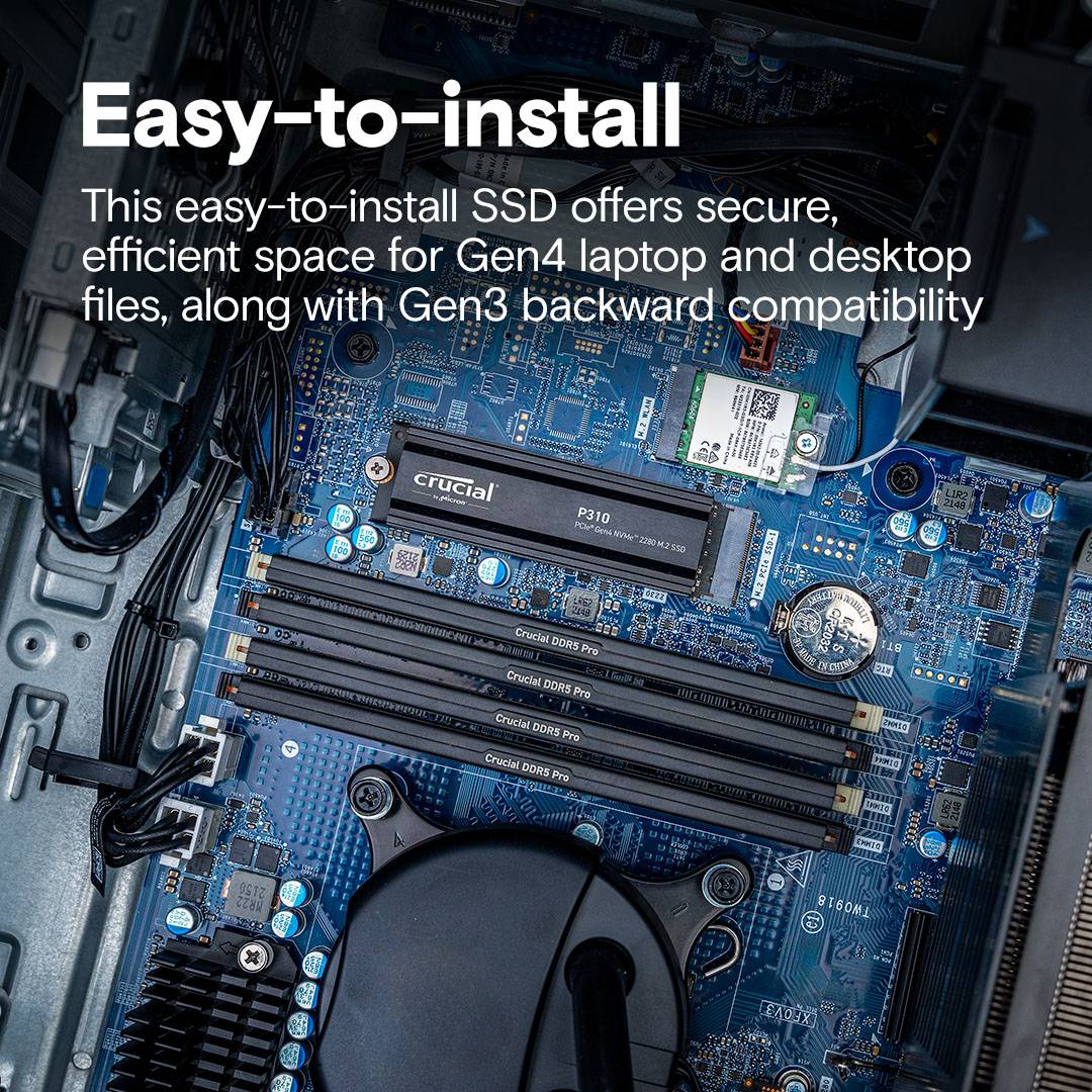 Crucial P310 - SSD - 1 TB - intern - M.2 2280 - PCIe 4.0 x4 (NVMe)-4
