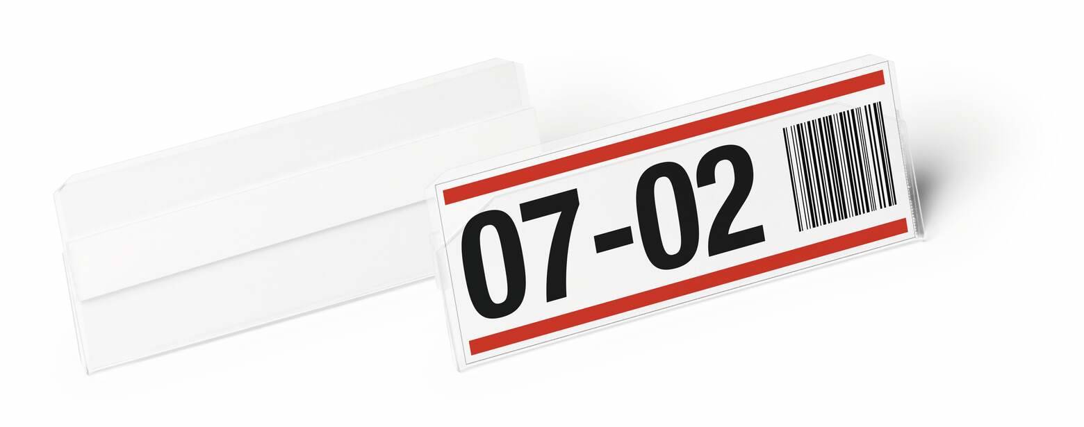 Durable Hunke & Jochheim GmbH & Co. KG Etikettentasche B100xH38mm transp.selbstkl.DURABLE 118019-3