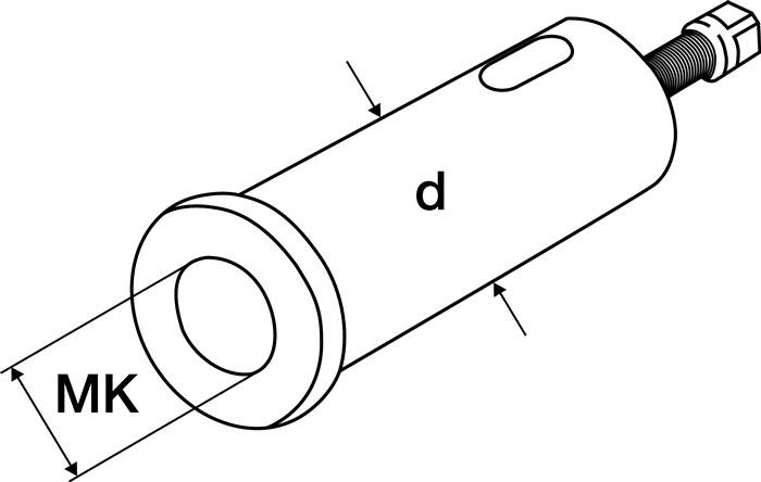 Morsekonushülse f.Stahlhalterkopf B f.Wechselhalter MK3 AD 40mm TECWERK-2