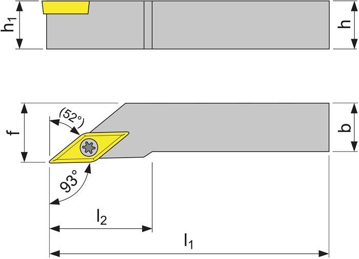 Klemmdrehhalter SVJCR2020K16 re.vern.Außen TECWERK-1