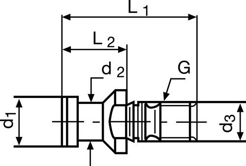 Anzugsbolzen ISO 7388-3AF SK50 o.Bohr.TECWERK-1