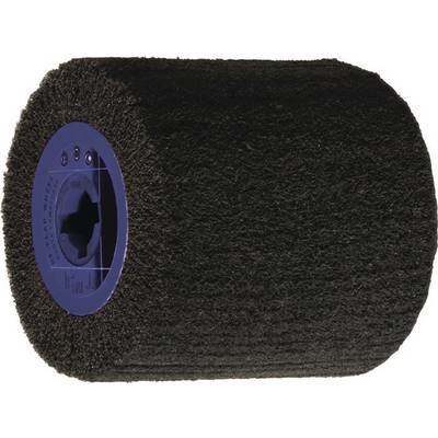 Satinierwalze Vlies 80 coarse braun Ø100xB100mm 19mm TECWERK-0