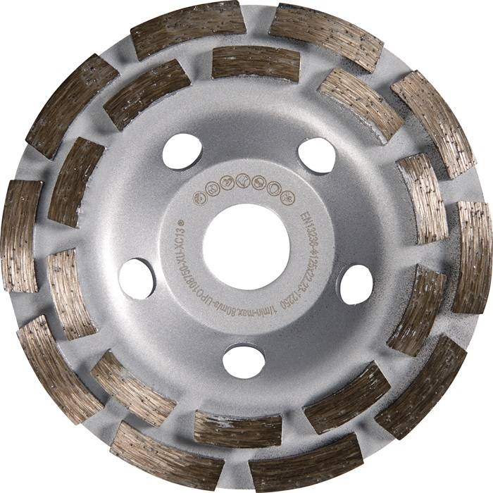 Diamantschleiftopf Univ.125mm Beton/Putz/Estrich/Fliesenkleber 22,23mm D 426 TW-0