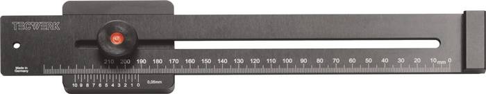 Streichmaß 250mm m.flachem Schieber TECWERK-0