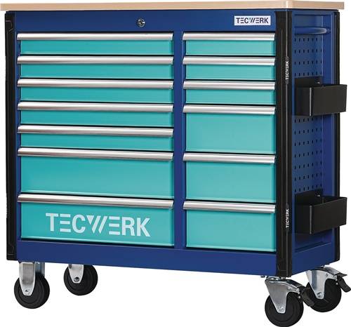 Rollwerkbank PLUS 2.0 S Außen-B1150xT500xH1015mm Schubl.13 30kg 500kg TECWERK-0