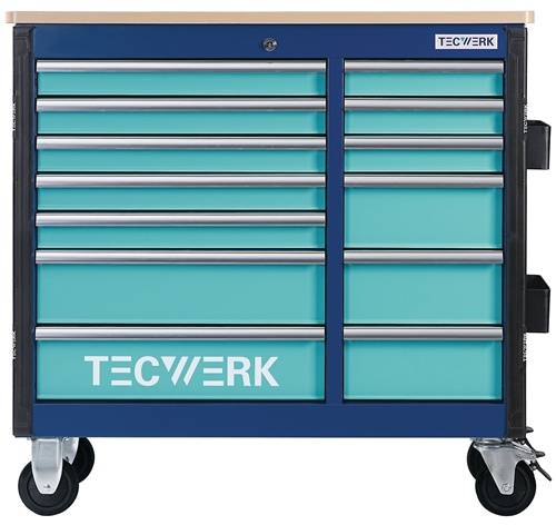 Rollwerkbank PLUS 2.0 S Außen-B1150xT500xH1015mm Schubl.13 30kg 500kg TECWERK-1