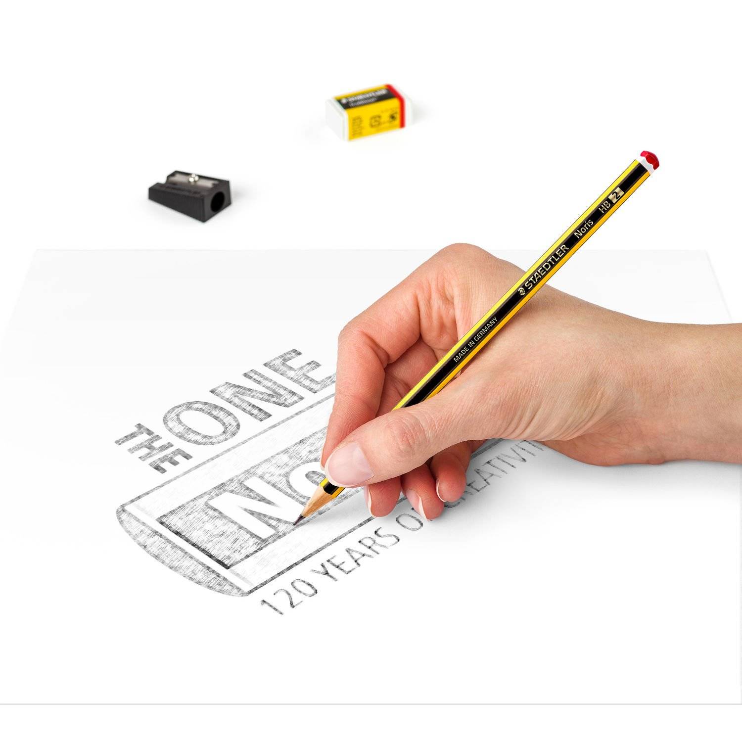 STAEDTLER 120 SBK3P1 - DeutschlandNoris 120 - Blisterkarte Mit 3 Bleistiften Hb-1