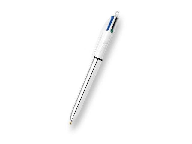 BIC 4 Colours Shine - Vierfarb-Kugelschreiber - Schwarz, Blau, Rot, Grün - 1 mm - Mittel - verstellbar (Packung mit 12)-2