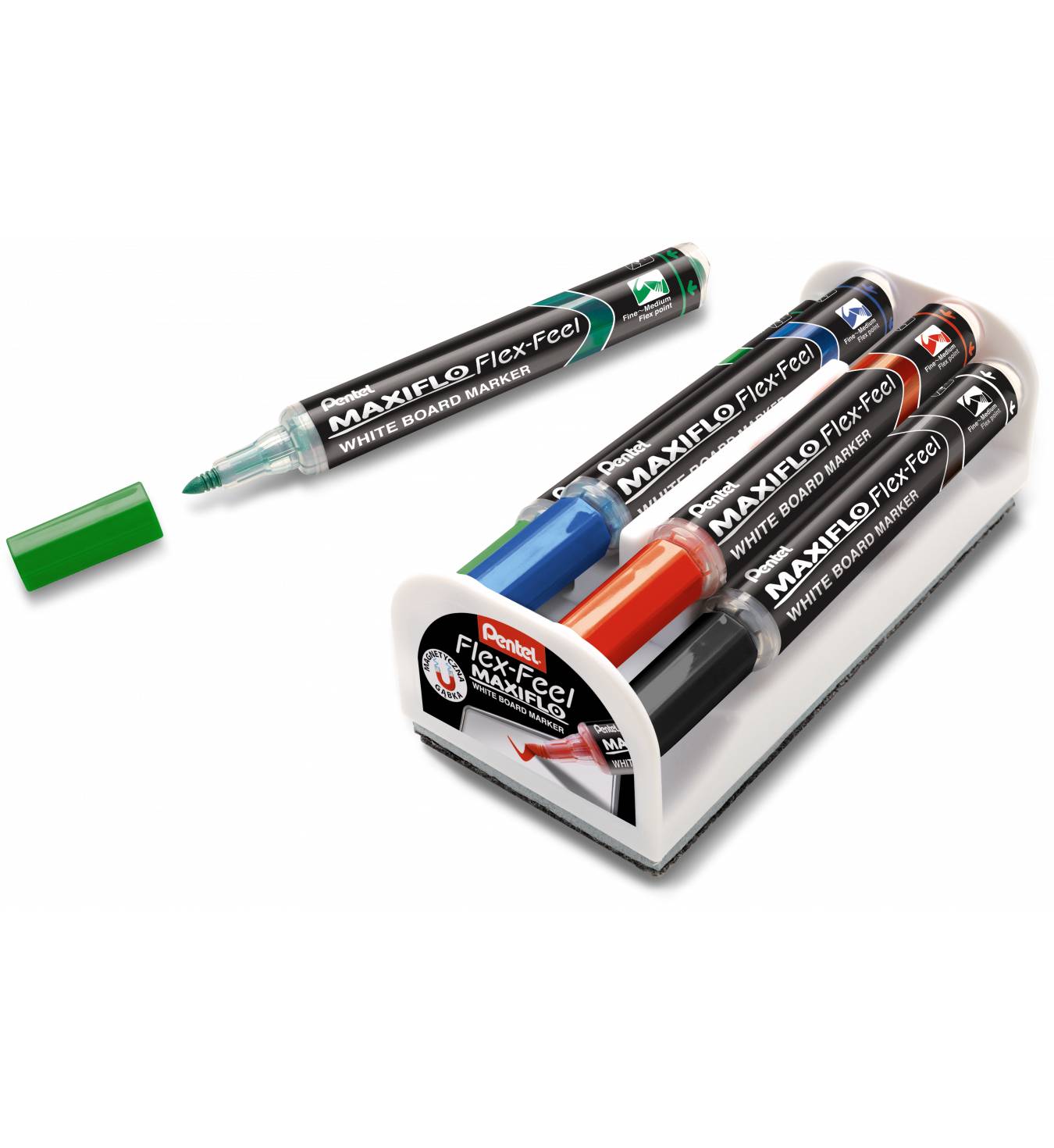 Pentel Whiteboard-Marker MAXIFLO Flex-Feel, blau-1