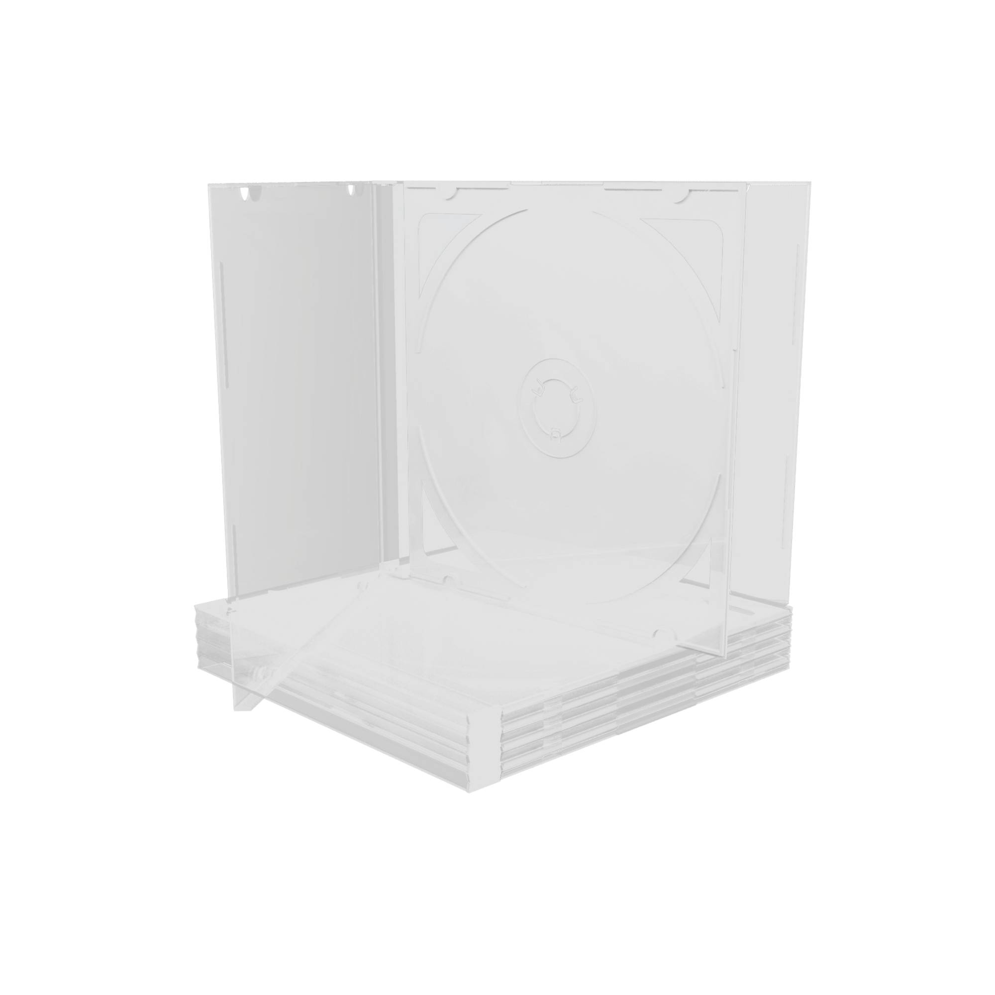 MEDIARANGE CD-Leerhülle für 2 Dics 10.4mm transpa. Tray 5pcs - 2er - Jewel Case-1