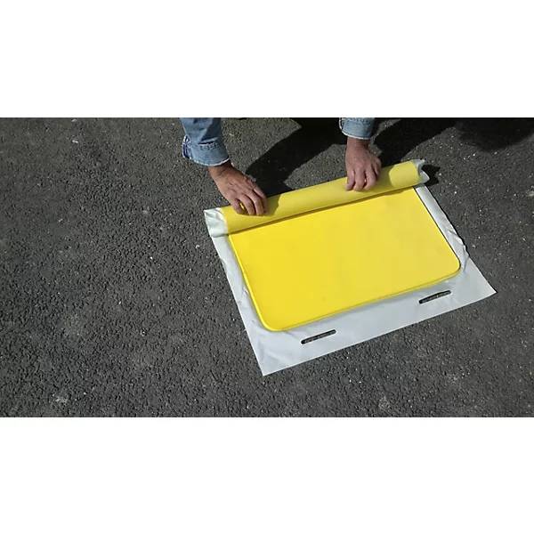 Flexible Abdichtmatte quadratisch wiederverwendbar mit Box LxBxH 1200 x 1200 x 8 mm. Patreco GmbH 83842149-2