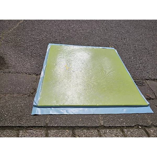 Flexible Abdichtmatte quadratisch wiederverwendbar mit Box LxBxH 1200 x 1200 x 8 mm. Patreco GmbH 83842149-4