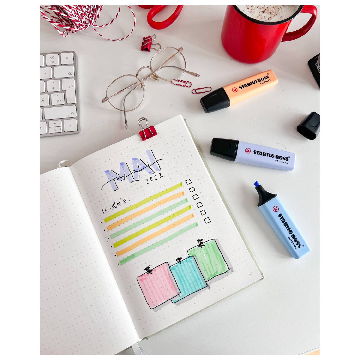 STABILO Boss Original Pastel, 1 Stück(e), Blau, Meißel, Schwarz, Blau, Kunststoff, Rechteck-1