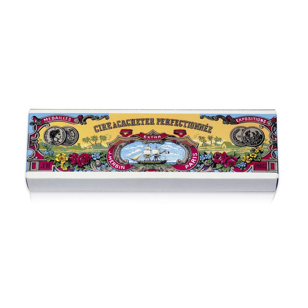 Jacques Herbin Schachtel mit 10 Stangen Siegelwachs - Rot 31020T-1