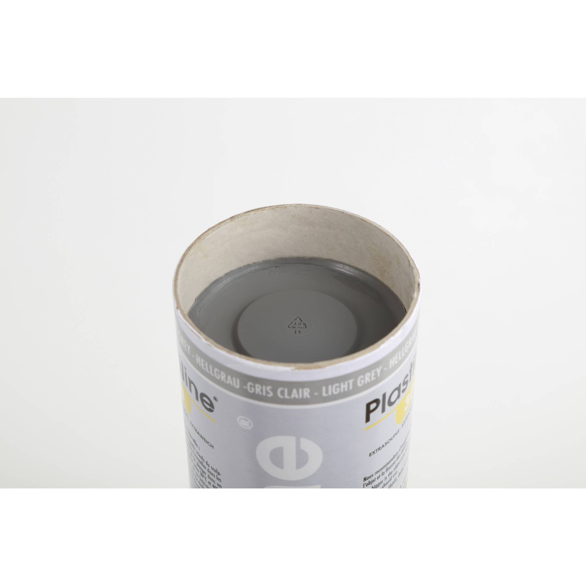 Plastiline 1kg Modelliermasse Härtegrad 30 (extraweich) - Hellgrau 1630T-1